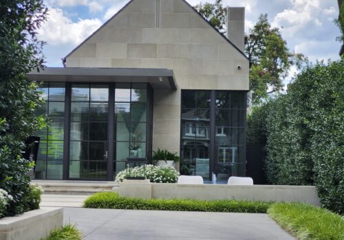 Residential Stone home with limestone exterior and landscaping Residential Stone home with limestone exterior and landscaping