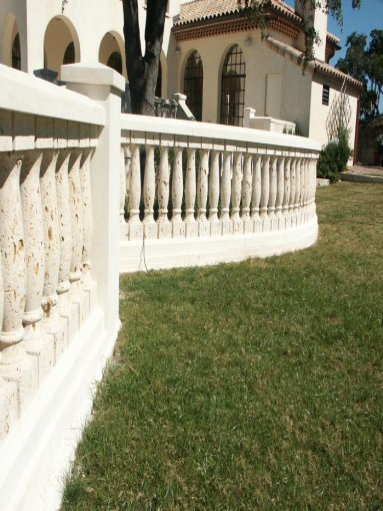 Limestone Veneer Balustrade Railing Limestone Veneer Balustrade Railing